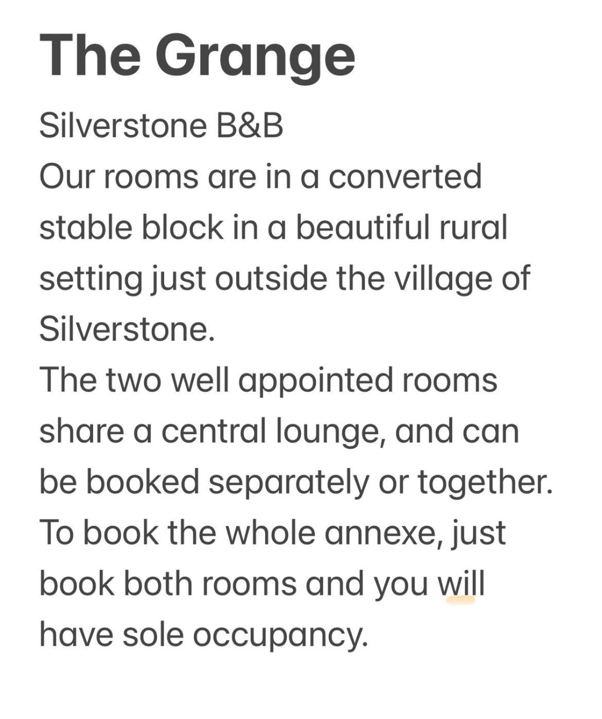 The Grange Silverstone Towcester Ngoại thất bức ảnh